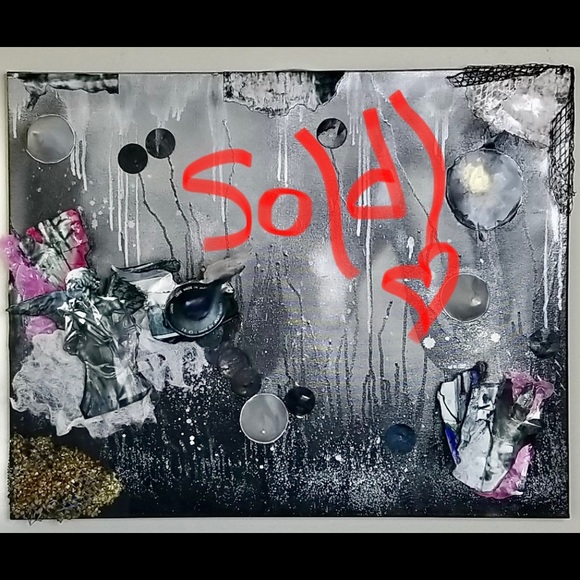 Original Mixed Media Painting - Broken Pieces 🎨